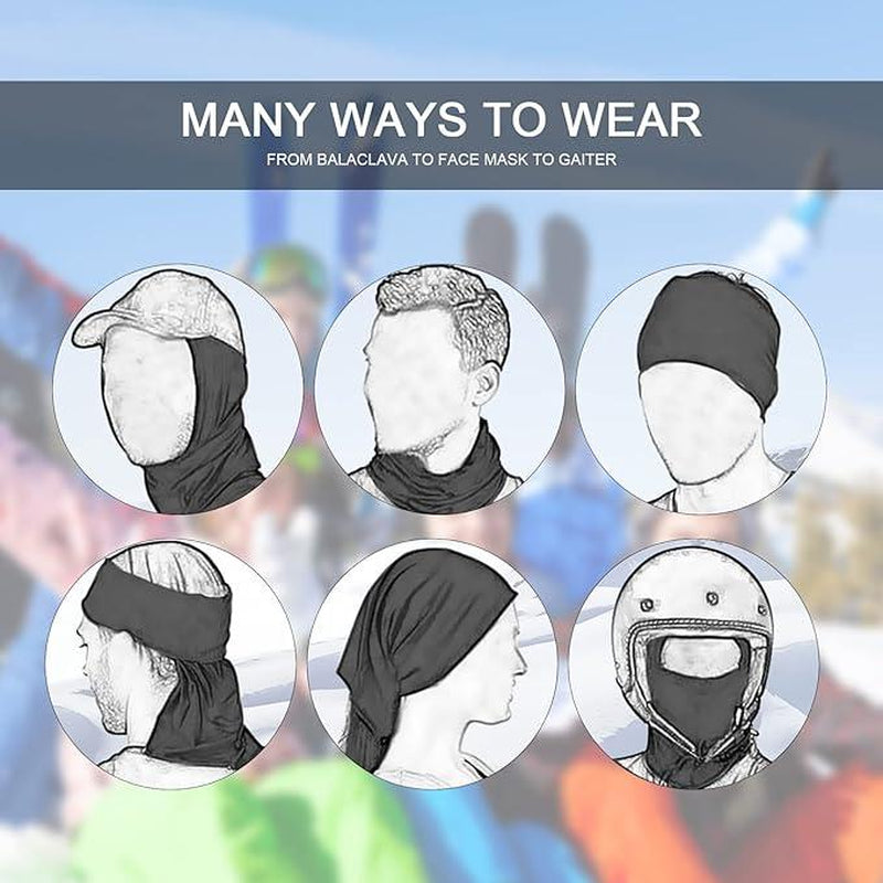 Ski Mask, Balaclava Face Mask for Men and Women – Skiing, Snowboarding, Motorcycle, UV Protection, Hat Neck Dust Proof Winter Hiking Multifunctional