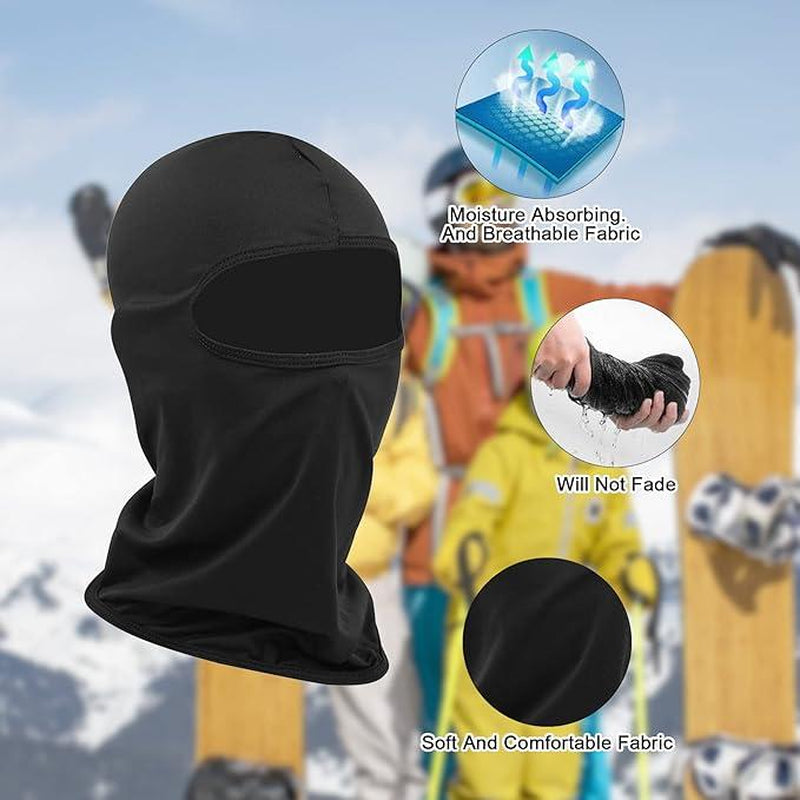 Ski Mask, Balaclava Face Mask for Men and Women – Skiing, Snowboarding, Motorcycle, UV Protection, Hat Neck Dust Proof Winter Hiking Multifunctional
