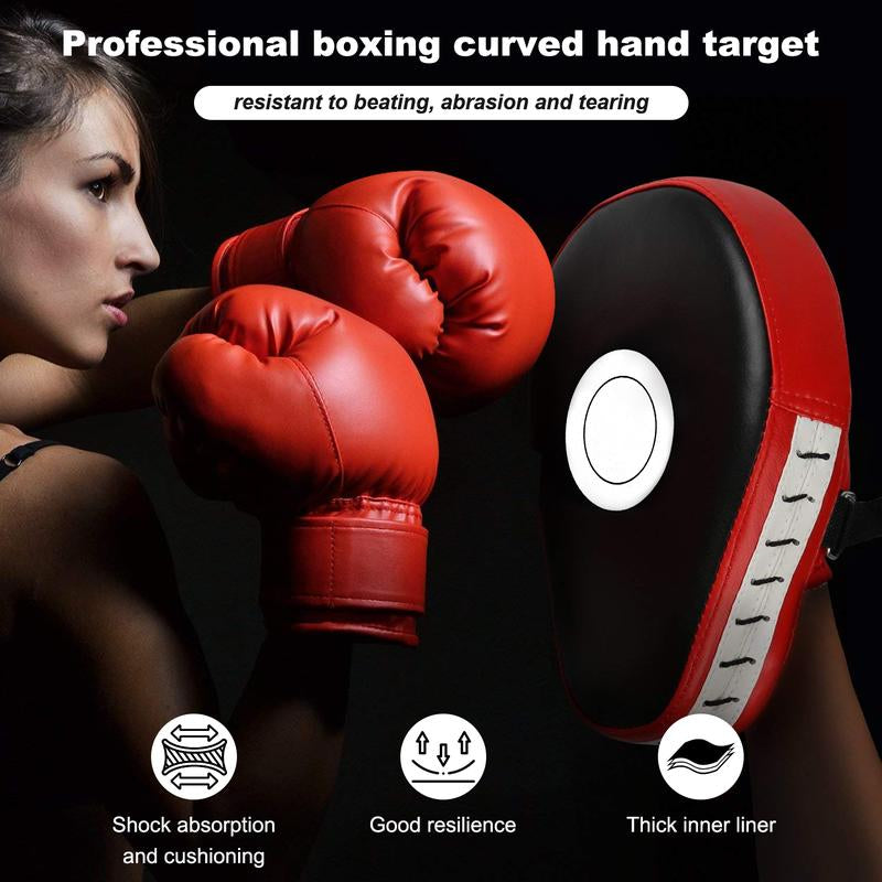1/2PCS Boxing Mitts, Punching Focus Mitts, Training Boxing Target Pads/Gloves, Martial Arts for Youth (Thickened PU)