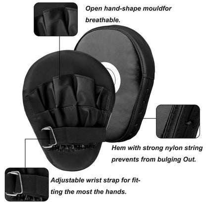 1/2PCS Boxing Mitts, Punching Focus Mitts, Training Boxing Target Pads/Gloves, Martial Arts for Youth (Thickened PU)